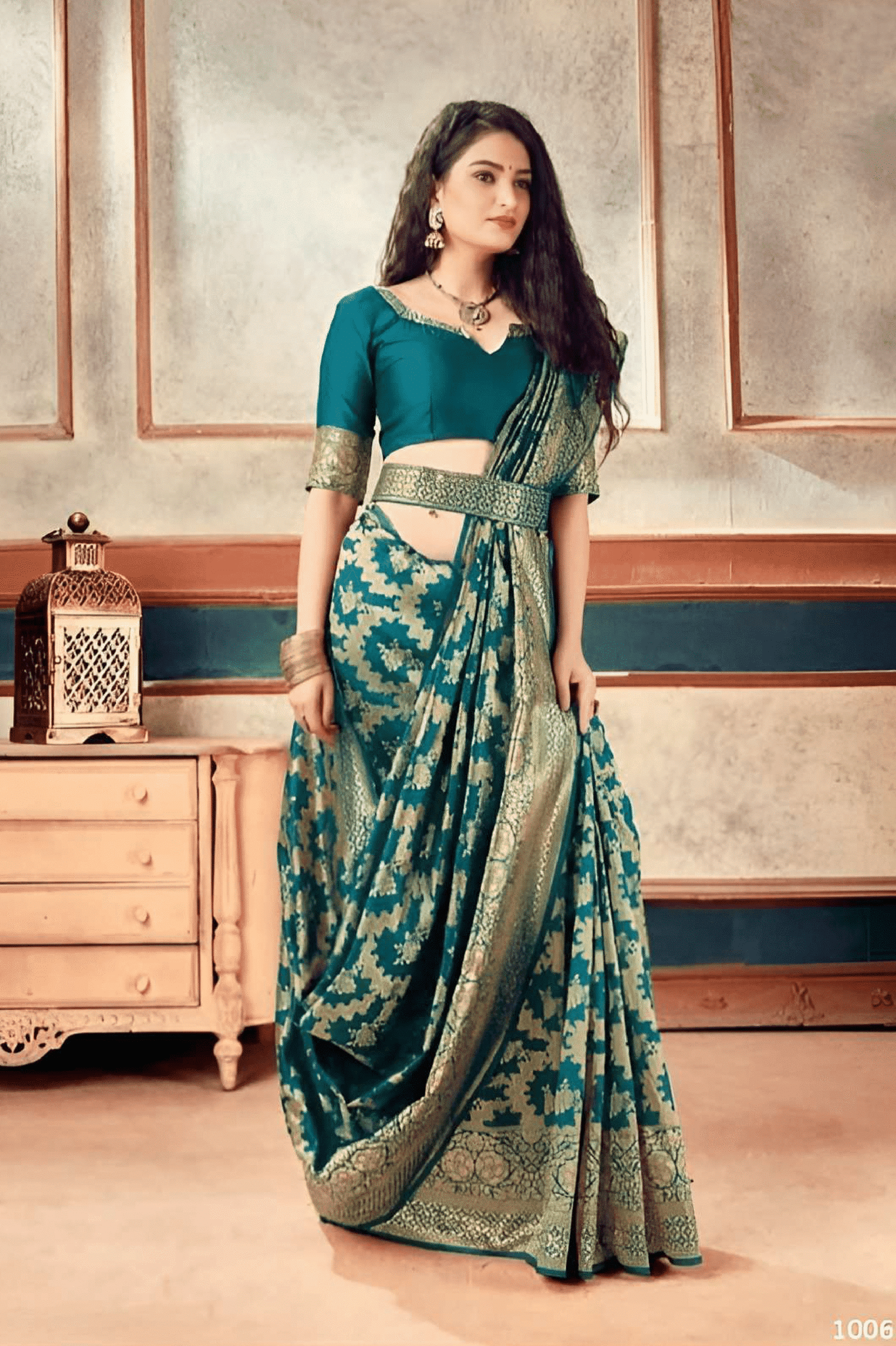 Soft Lichi Silk Saree