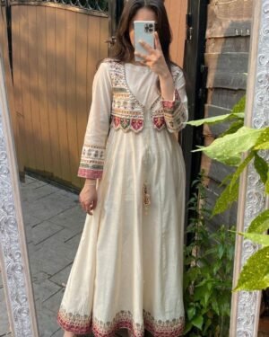Anarkali Gown with Duppata Set