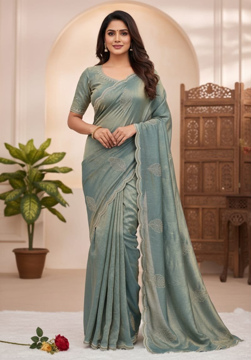 Soft Pure Fandy Sattin Saree