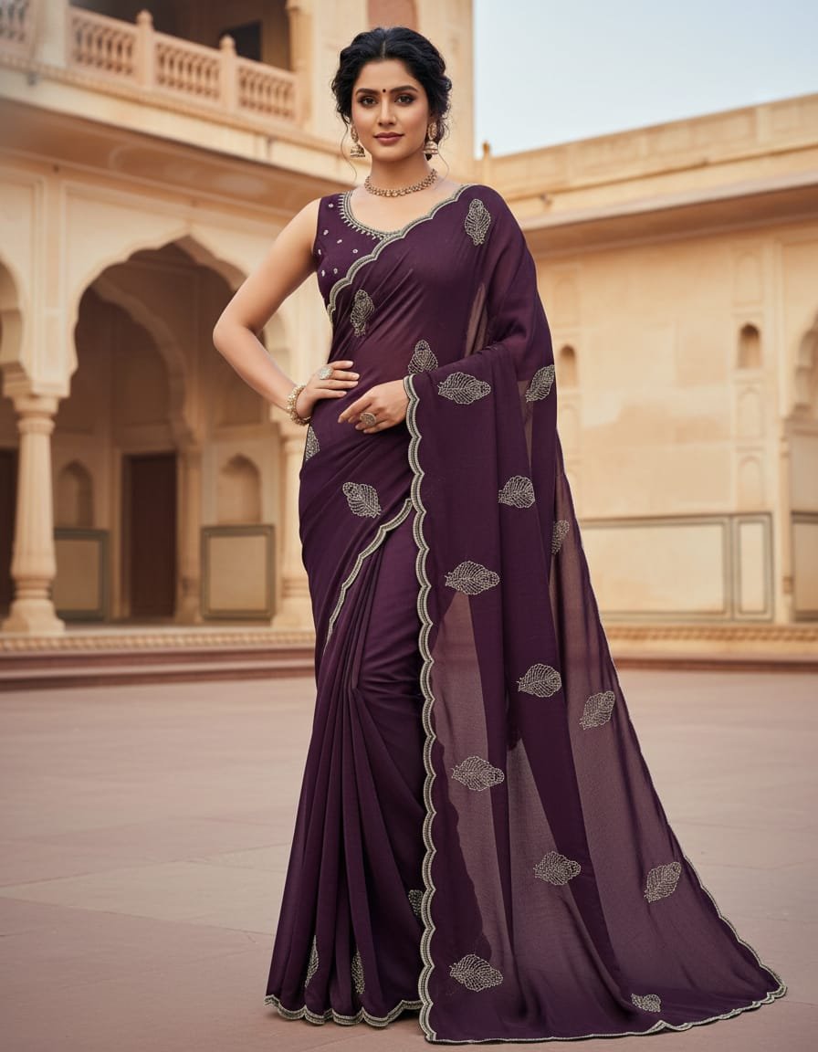 Soft Pure Fandy Sattin Saree